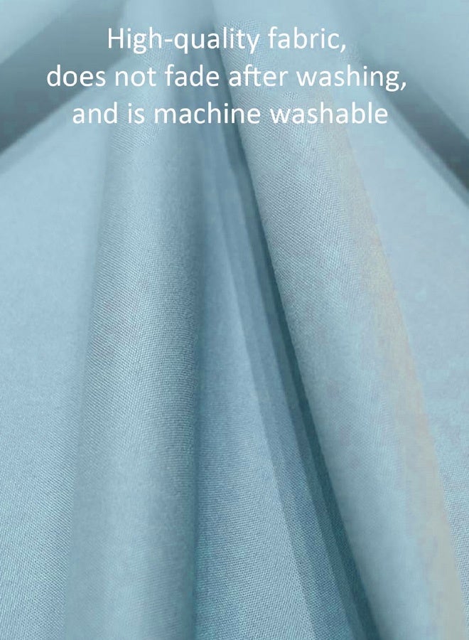 أجريون ستائر فيلكرو مع ستائر شفافة، ستائر بدون حفر، 100% عازلة للضوء، لوح واحد، تناسب نوافذ بعرض 75-100 سم (بيج عرض 150 × ارتفاع 200 سم) - Image 4